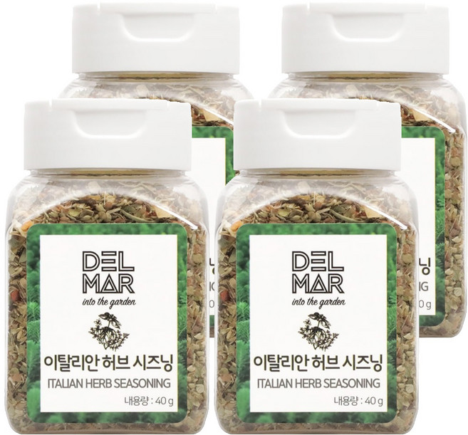 딜리셔스마켓 이탈리안 허브 시즈닝 향신료 소형, 40g, 4개