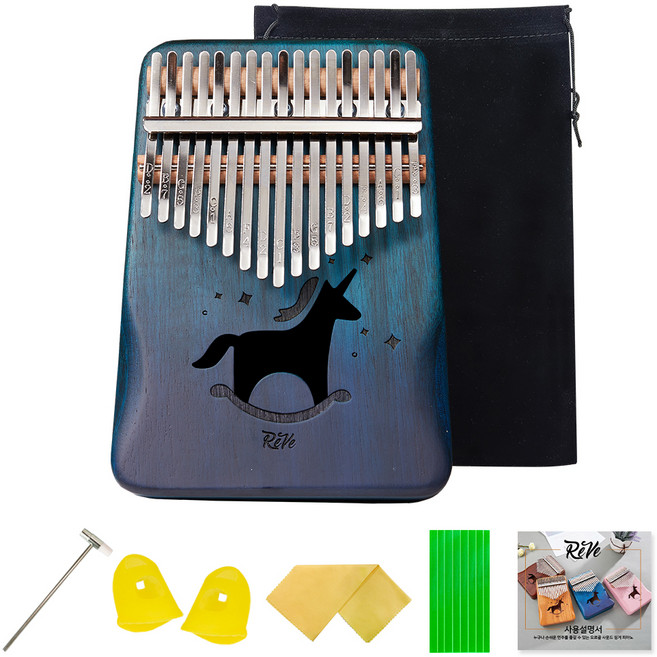 韓國 REVE 原聲桃花心木17音卡林巴琴 RK10B, 1個
