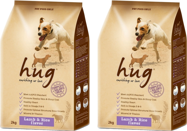 hug 哈格 狗乾糧 羊肉+米風味, 羊肉+米, 2kg, 2袋