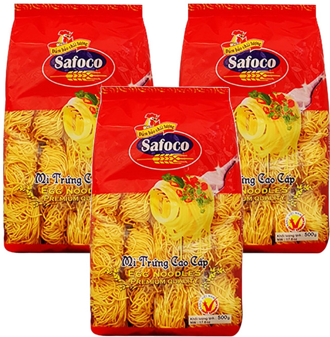 사포코 에그누들면, 500g, 3개