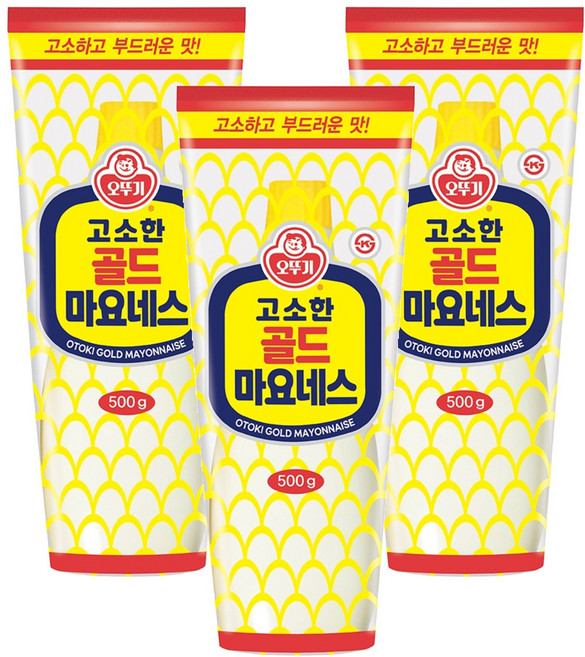 오뚜기 고소한 골드 마요네스, 500g, 3개
