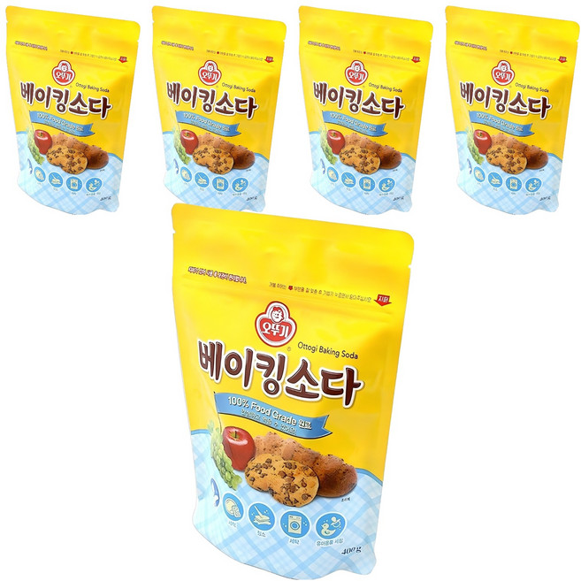 OTOKI 不倒翁 食用級小蘇打粉, 400g, 5個