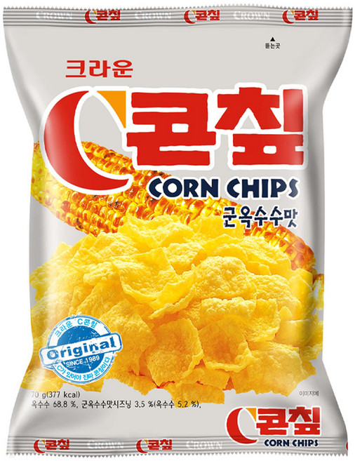 콘칲 크라운 C콘칲 군옥수수맛, 70g, 1개