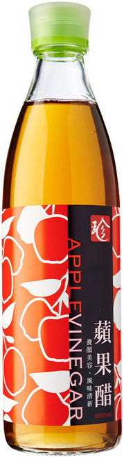 百家珍 蘋果醋 清爽酸甜, 600ml, 1瓶