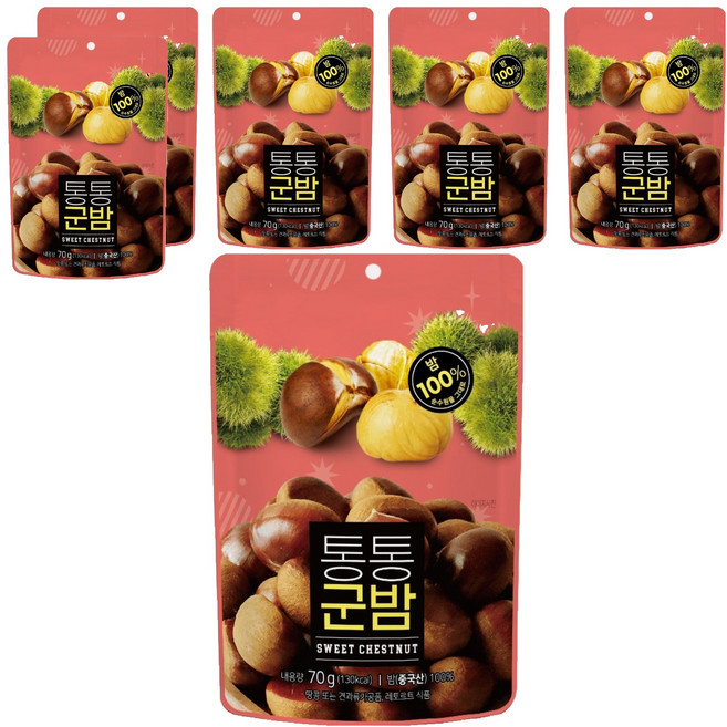 Nutree 胖胖烤栗子, 70g, 6個