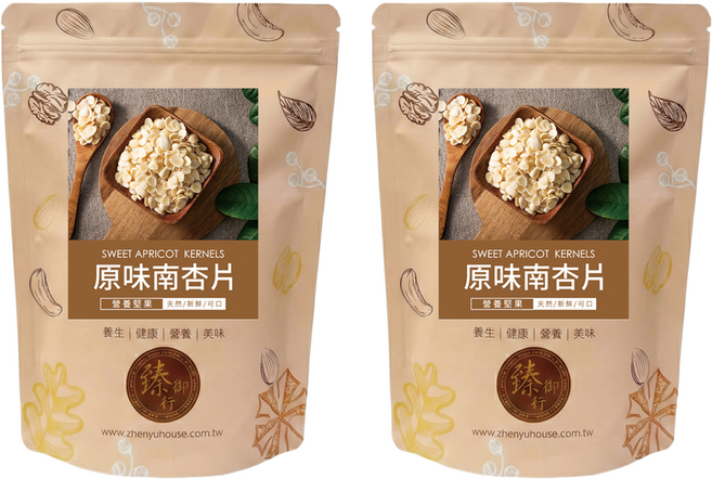 臻御行 原味南杏片, 2個, 300g