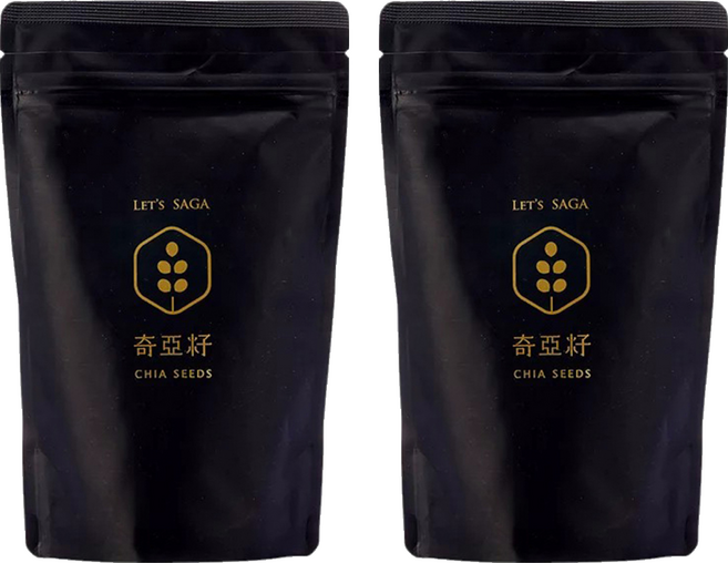 LET'S SAGA 奇亞籽 霧黑, 300g, 2包