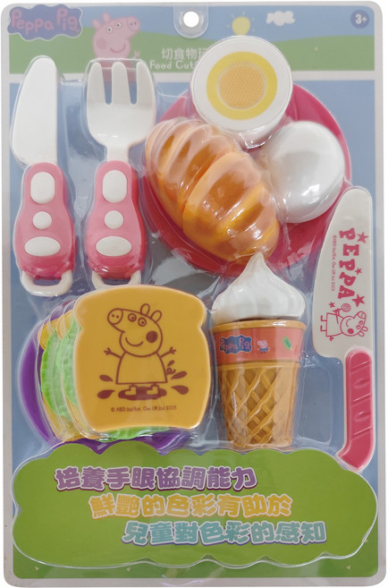 Peppa Pig 粉紅豬小妹 切吐司 PP60608 155.4g, 佩佩豬, 1組