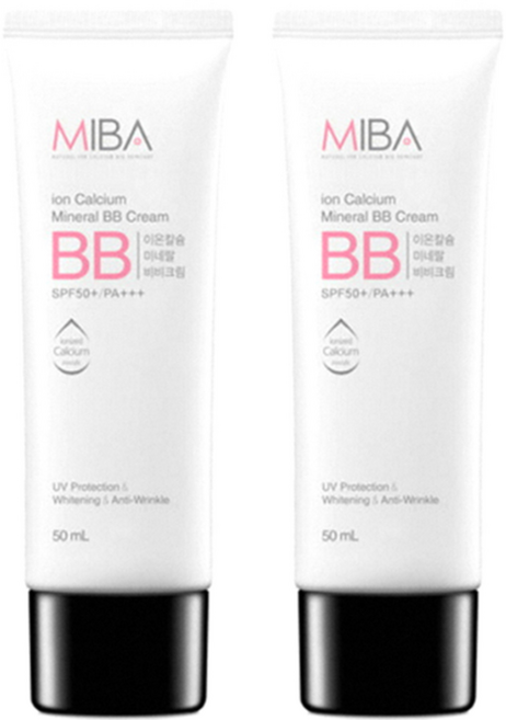 미바 이온칼슘 미네랄 비비크림, 50ml, 2개