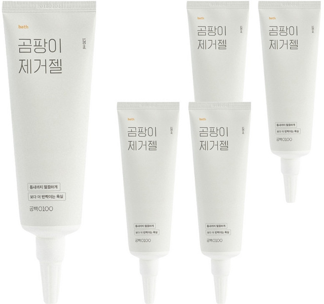 공백0100 곰팡이제거젤, 120ml, 5개