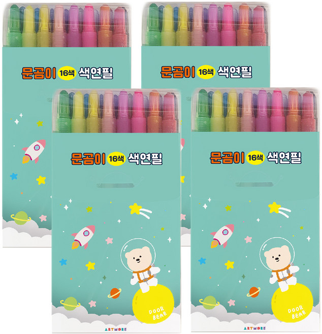 아트모아 토이 색연필 4p, 16색, 1세트