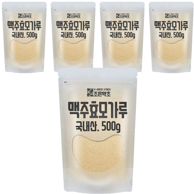조은약초 프리미엄 맥주효모가루, 5개, 500g