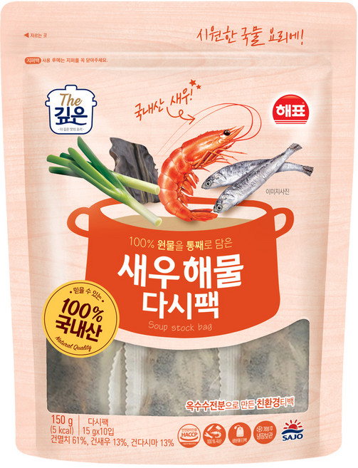 해표 새우 해물 다시팩, 150g, 1개