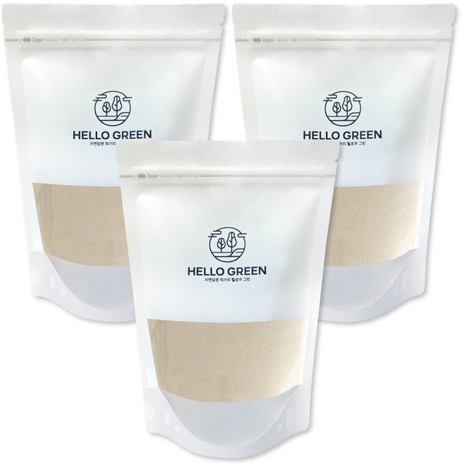 헬로우그린 국산 마늘 분말 팩, 300g, 3개