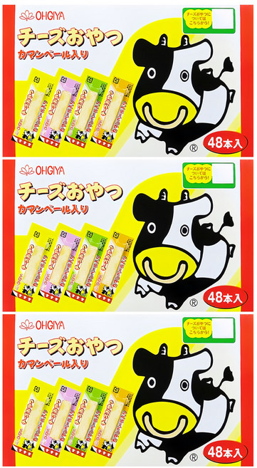 OHGIYA 扇屋 鱈魚起司條 風味濃郁 方便攜帶 美味零食, 115.2g, 3盒