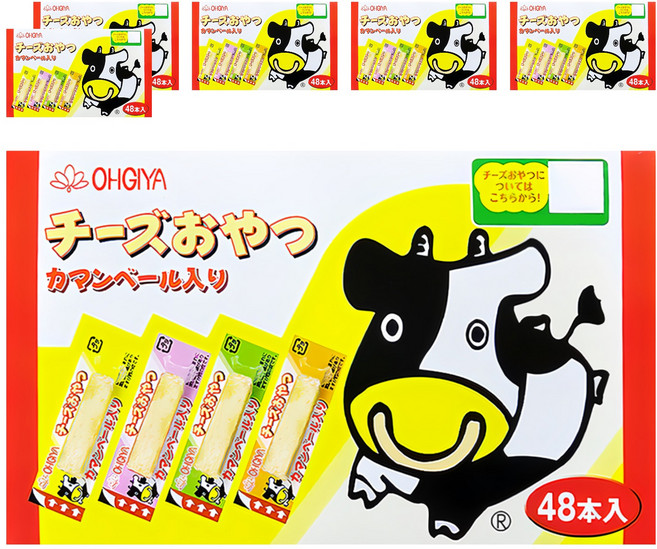 OHGIYA 扇屋 鱈魚起司條 風味濃郁 方便攜帶 美味零食, 115.2g, 6盒