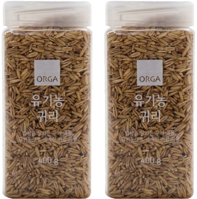 올가홀푸드 유기농 귀리, 400g, 2개
