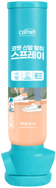 코멧 신발 탈취 스프레이 프레쉬향 100ml 국내제조, 1개