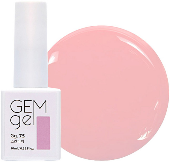 아이빛 네일아트 젬젤 컬러 젤네일, 75스킨피치, 10ml, 1개