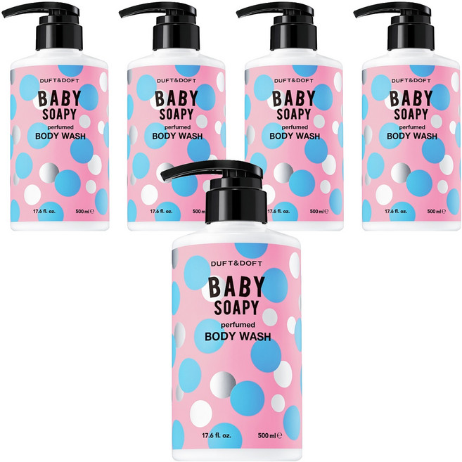 더프트앤도프트 퍼퓸드 바디워시 베이비소피, 500ml, 5개
