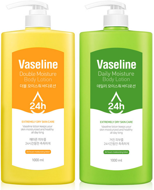 Vaseline 凡士林 24h 高保濕大容量身體乳液 雙入+日常套組, 1個