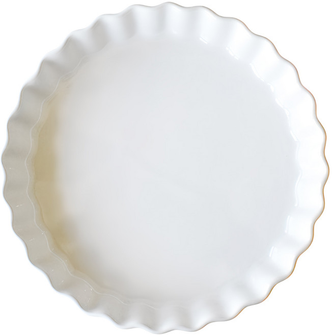 SAWATOUKI 佐和陶瓷 7吋耐熱圓烤皿 日本製 19.6 x 3.3cm 560ml, 1個, 白色