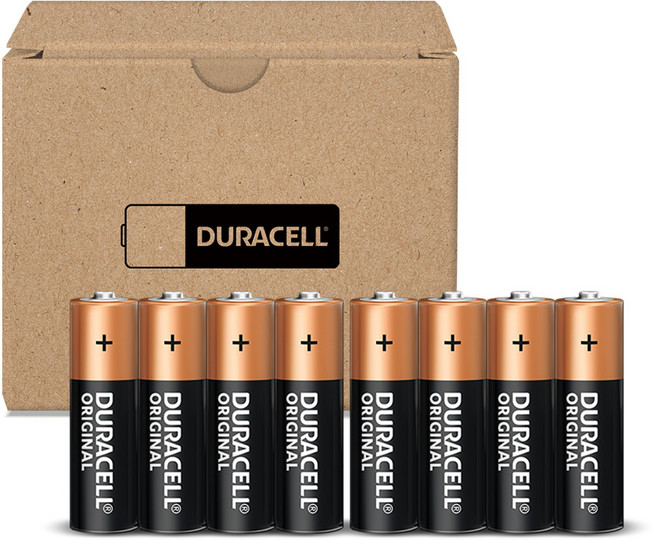 듀라셀 알카라인 보관박스팩 AA 건전지, 8개입, 1개