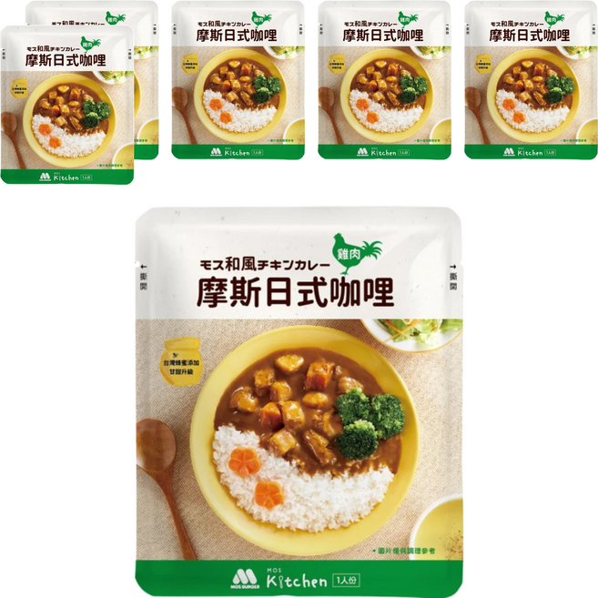 MOS BURGER 摩斯 日式咖哩 雞肉, 200g, 6包