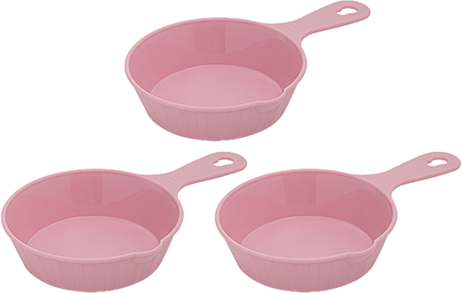 컴포즈하우스 손잡이 앞접시, 핑크, 3개