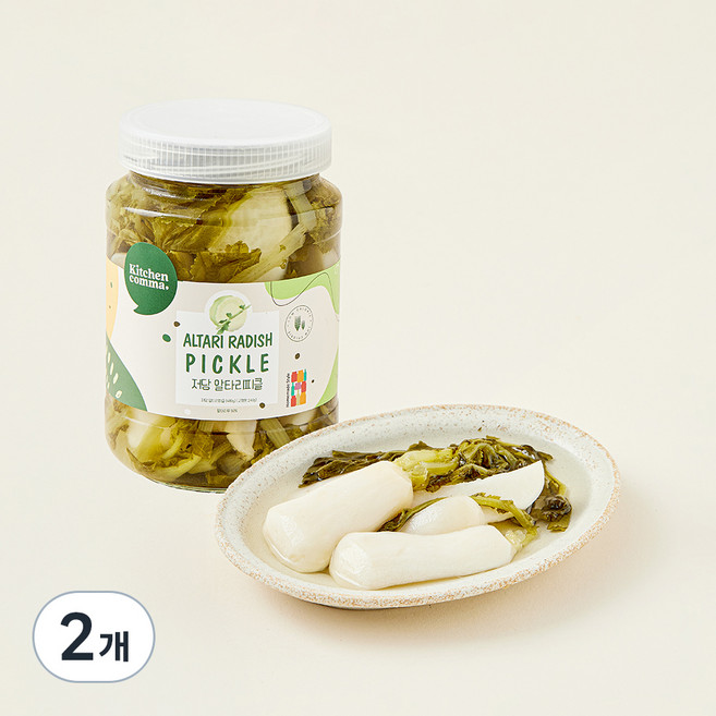 키친콤마 저당 알타리피클, 480g, 2개