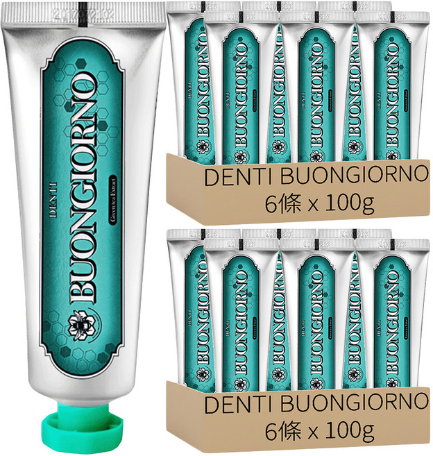 DENTI BUONGIORNO 口氣護理牙膏 薄荷香, 100g, 12條