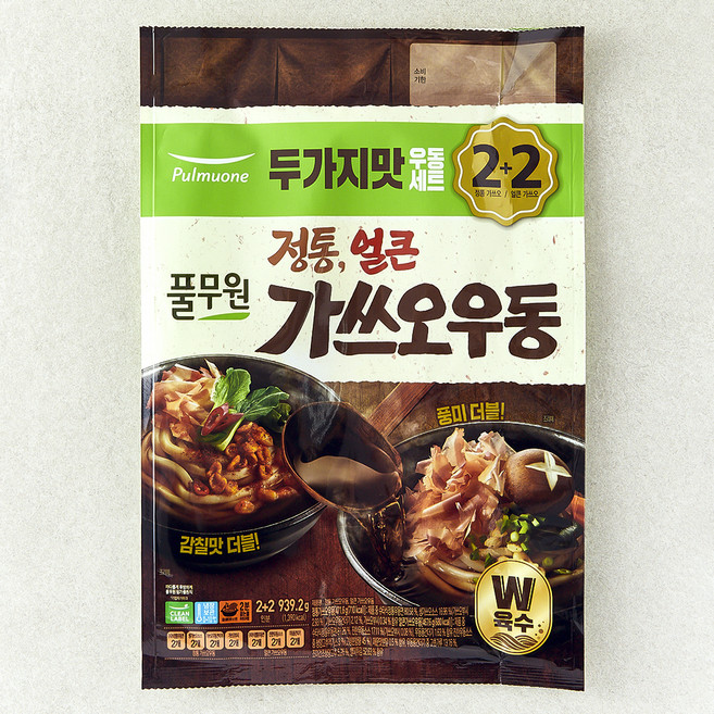 풀무원 정통가쓰오 우동 + 얼큰 가쓰오 우동 세트 4인분, 939.2g, 1개