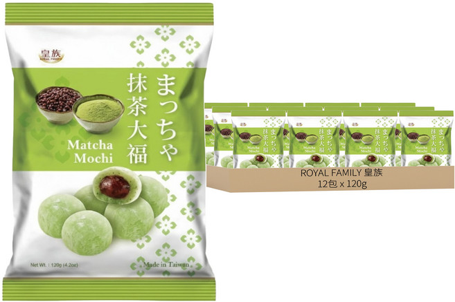 ROYAL FAMILY 皇族 大福 抹茶, 120g, 12包