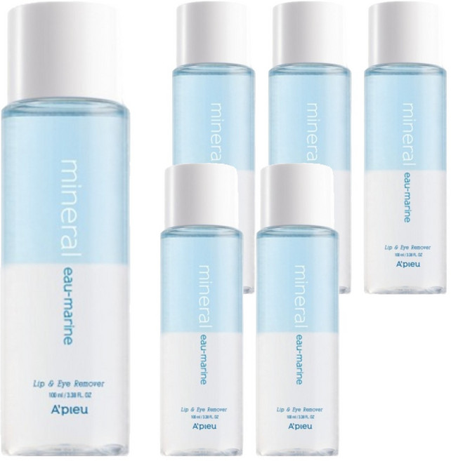 어퓨 미네랄 립앤아이 리무버 오마린, 100ml, 6개