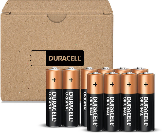 듀라셀 알카라인 보관박스팩 AA 건전지, 10개입, 1개