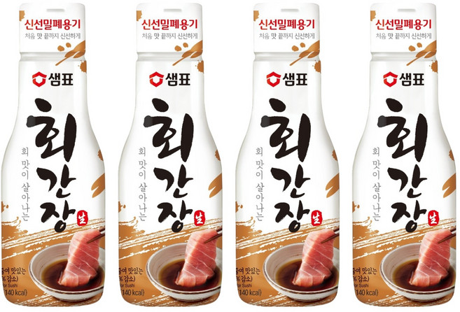 샘표 회 간장, 4개, 200ml