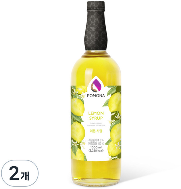 포모나 레몬 시럽, 1L, 2개