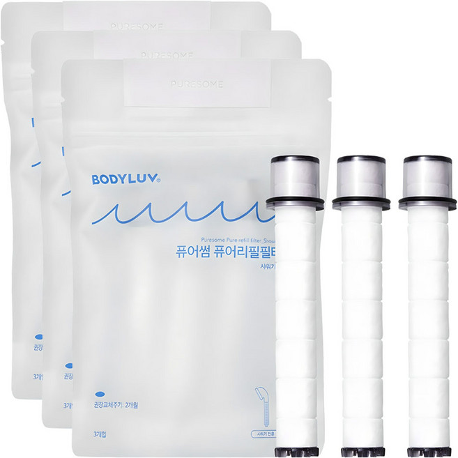 퓨어썸 리필 필터 샤워기용 3p, 3개