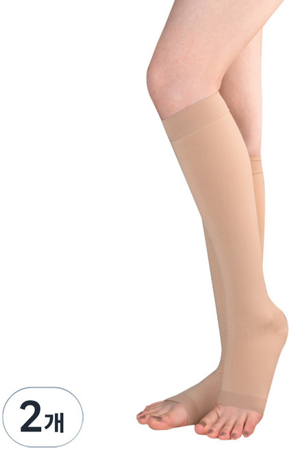 원더워크 의료용 압박용밴드 발트임 베이지, 2개, 종아리/무릎형