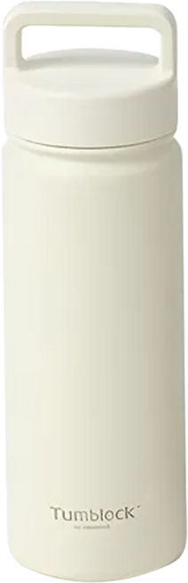 Glasslock 格拉氏洛克 Tumblock 不鏽鋼把手隨行杯, 米色, 500ml, 1個