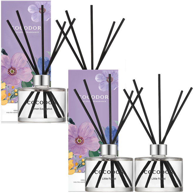 코코도르 퍼퓸 디퓨저 2p 세트, 레몬유칼립투스, 리틀포레스트, 200ml, 1개