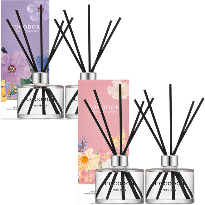 코코도르 퍼퓸 디퓨저 2p 세트, 숲속새벽공기, 양재동꽃시장, 200ml, 1개