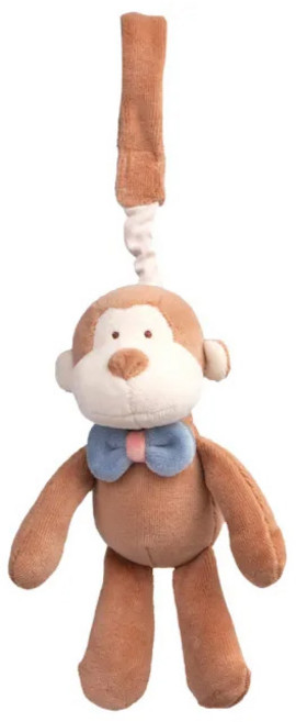 miYim 有機棉吊掛娃娃, 布布小猴 咖啡色, 1個
