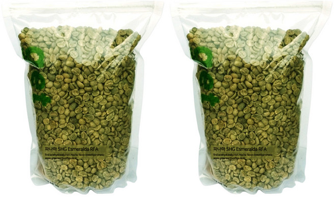 그린어쓰 파나마 SHG Esmeralda RFA, 500g, 2개