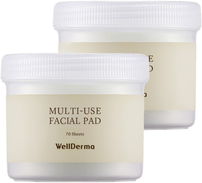 Wellderma 多用途面部墊, 70入, 2個