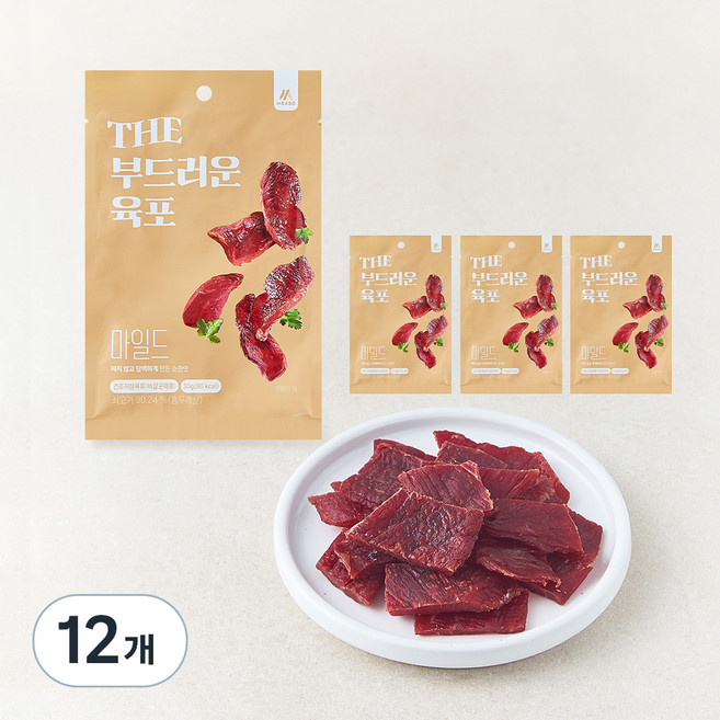 THE 부드러운 육포 마일드 30g, 12개