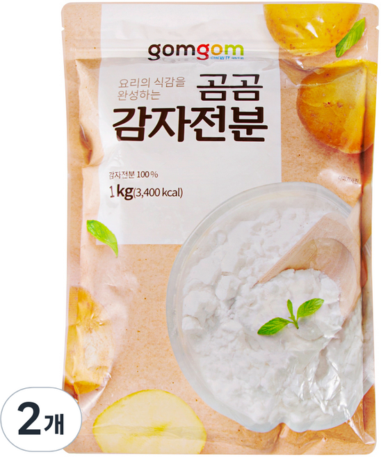 곰곰 감자전분, 1kg, 2개