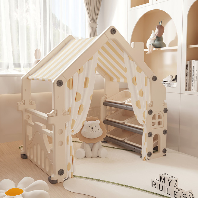 조이올리 유아용 플레이 텐트 하우스, 베이지, 1개