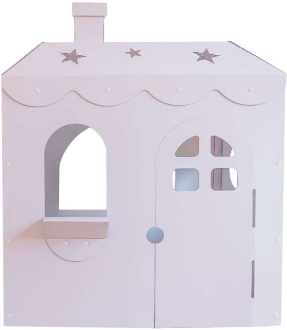 KidWish 兒童專屬別墅大型紙屋, 1個, 白色