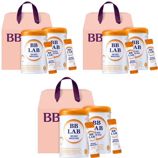 비비랩 저분자콜라겐 글루타치온 화이트 선물세트, 30회분, 6개